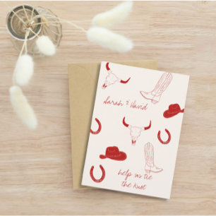 Cowboy Wedding Theme Save The Date