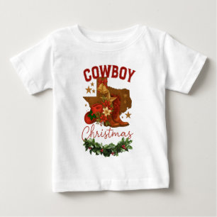 Cowboy-Weihnachten Baby T-shirt
