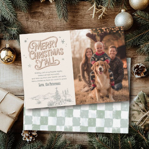 Cowboy Weihnachten Familie Foto Western Weihnachte