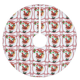 Cowboy Weihnachtsbaumrock Polyester Weihnachtsbaumdecke