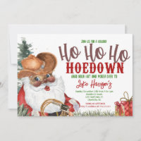 Cowboy Weihnachtseinladung, Landhaus