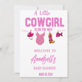 Cowboy Welcome Baby Duschgel, Wild West Baby Save The Date