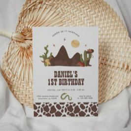 Cowboy Western Geburtstag Einladung