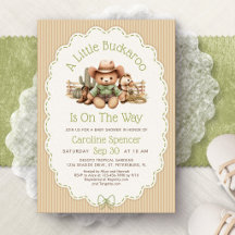 Cowboy-Western-Geschlechterneutrale Babyparty