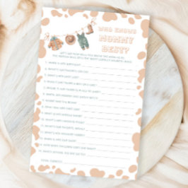 Cowboy Western Kinderdusche, die Mommy Best kennt