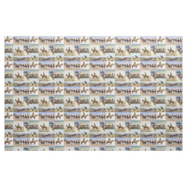 Cowboy-Western-Kunst populär Stoff (Fat Quarter (45,7 x 55,9 cm))
