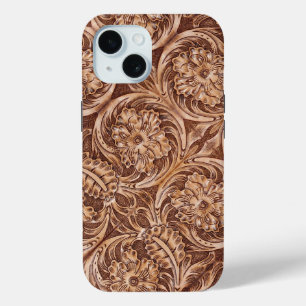 Cowboy-Western-Landmuster aus geflochtenem Leder Case-Mate iPhone Hülle