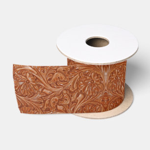 Cowboy-Western-Landmuster aus geflochtenem Leder Satinband