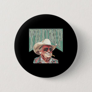 Cowboy-Western macht Amerika zu einem großen Trump Button