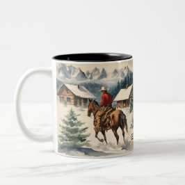 Cowboy Western Personalisiert Zweifarbige Tasse