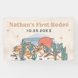 Cowboy Western Rodeo 1. Geburtstag Banner