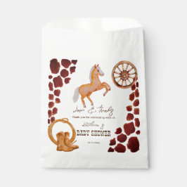 Cowboy Western Rodeo Babydusche Geschenktütchen