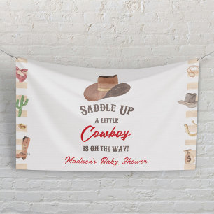 Cowboy Western Rodeo Wild West Baby Dusche Banner