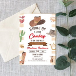 Cowboy Western Rodeo Wild West Baby Shower Einladung