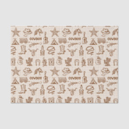 Cowboy Western Seidenpapier