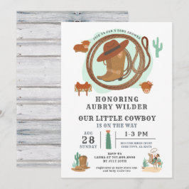 Cowboy Western Thema Geburtstag Einladung