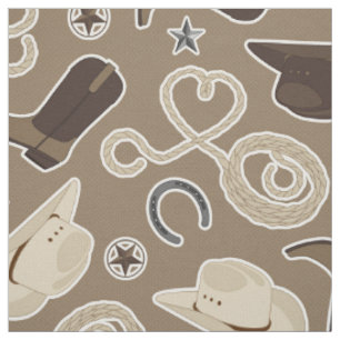 Cowboy-Western-Thema-Gewebe Stoff