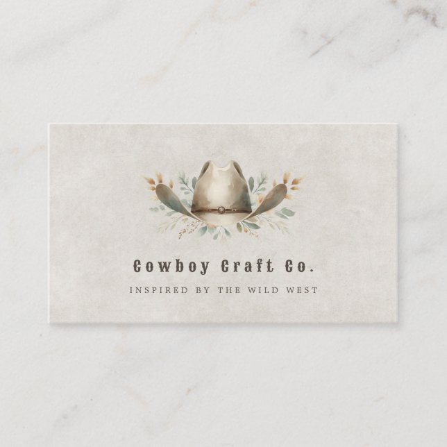 Cowboy-Western-Visitenkarte Visitenkarte (Vorderseite)