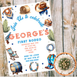 Cowboy Western Wild West Geburtstag Einladung