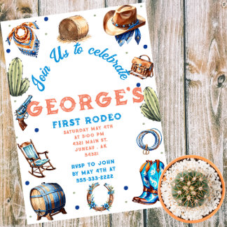 Cowboy Western Wild West Geburtstag Einladung