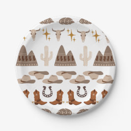 Cowboy Western Wild West Western Party Pappteller