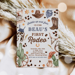 Cowboy Wild West 1. Rodeo Ranch Geburtstagsparty Einladung