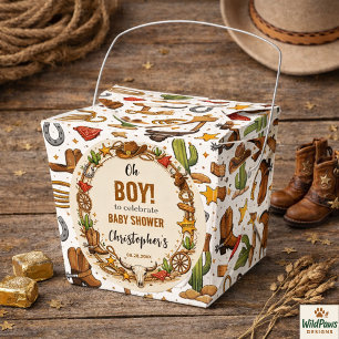 Cowboy Wild West Rodeo Ranch Rustikale westliche Geschenkschachtel