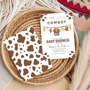 Cowboy Wild West Rodeo Western Boy Baby Dusche Einladung
