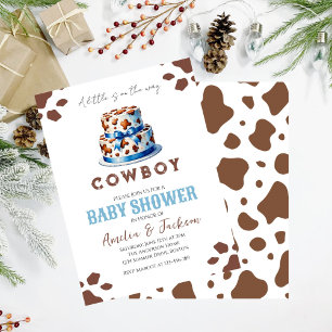 Cowboy Wild West Rodeo Western Boy Baby Dusche Einladung