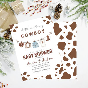 Cowboy Wild West Rodeo Western Boy Baby Dusche Einladung