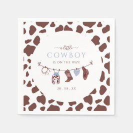 Cowboy Wild West Rodeo Western Boy Baby Dusche Serviette