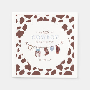 Cowboy Wild West Rodeo Western Boy Baby Dusche Serviette