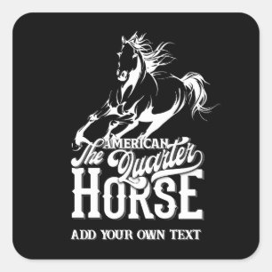 Cowboy-Wildwest-Cowboy Quadratischer Aufkleber