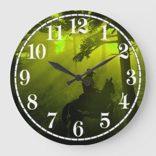 Cowboybild für die Acrylmauer Große Wanduhr