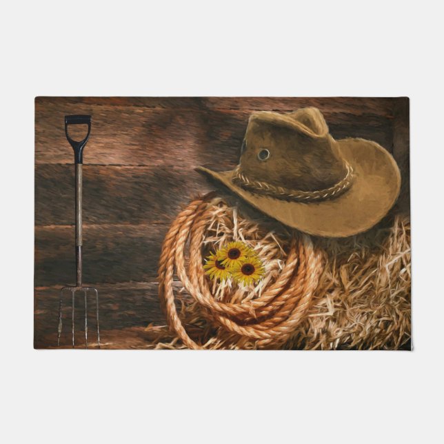 Cowboyhut Fußmatte (Vorderseite)