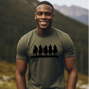 Cowboys auf der Pferderücke T-Shirt