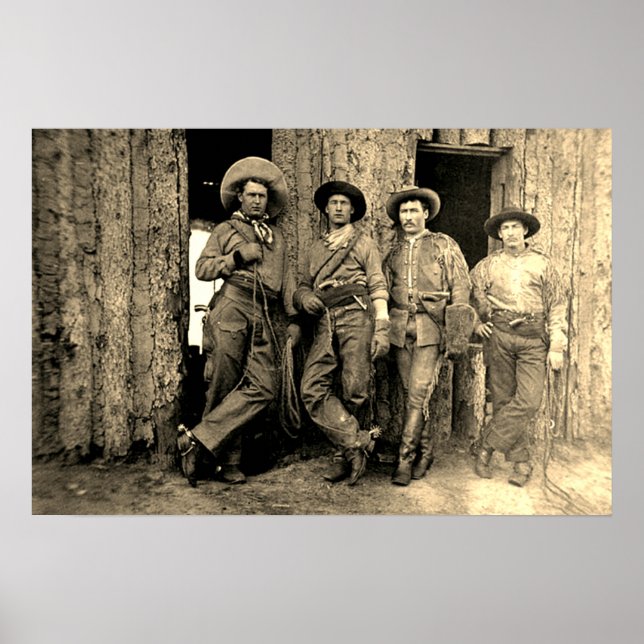 Cowboys Calgary Alberta Circa 1883 Poster (Vorne)