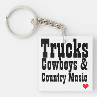 Cowboys de camions et porte - clé de musique