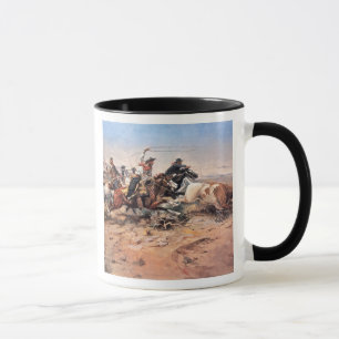 Cowboys, die einen Ochsen, 1897 (Öl, roping sind Tasse