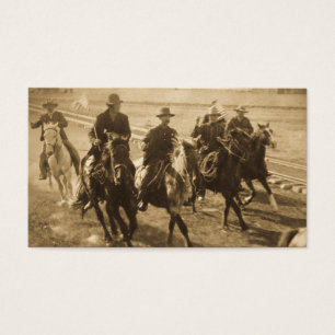 Cowboys, die Teddy Roosevelts Zug 1903 folgen
