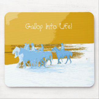 Cowboys, Galopp in das Leben! Mousepad