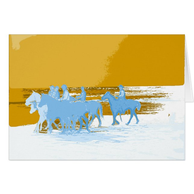 Cowboys galoppieren in das Leben (Vorderseite (Horizontal))