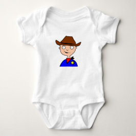 Cowboyschutzhülle-Schicht Baby Strampler