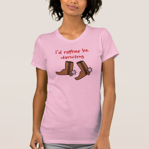 Cowboystiefel eher tanzen Land-Western T-Shirt