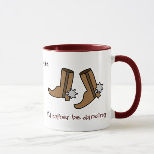 Cowboystiefel eher tanzen Land-Western Tasse