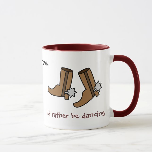 Cowboystiefel eher tanzen Land-Western Tasse (Rechts)