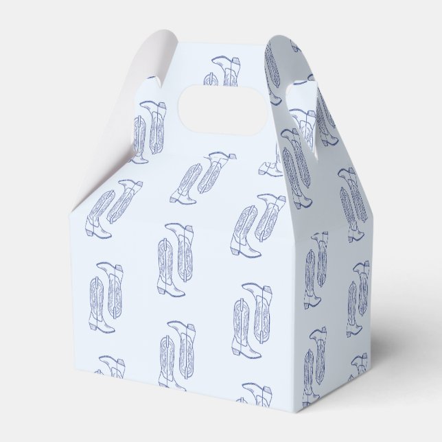 Cowboystiefel Geschenkschachtel (Vorderseite)