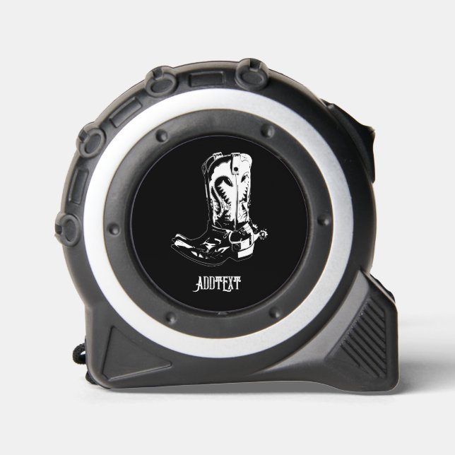 Cowboystiefel Maßband (Vorderseite)