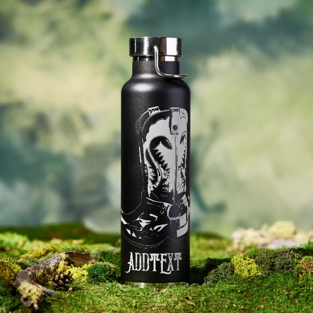 Cowboystiefel Trinkflasche (Außenbereich)