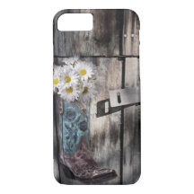 Cowboystiefel-Westernland der rustikalen Scheune